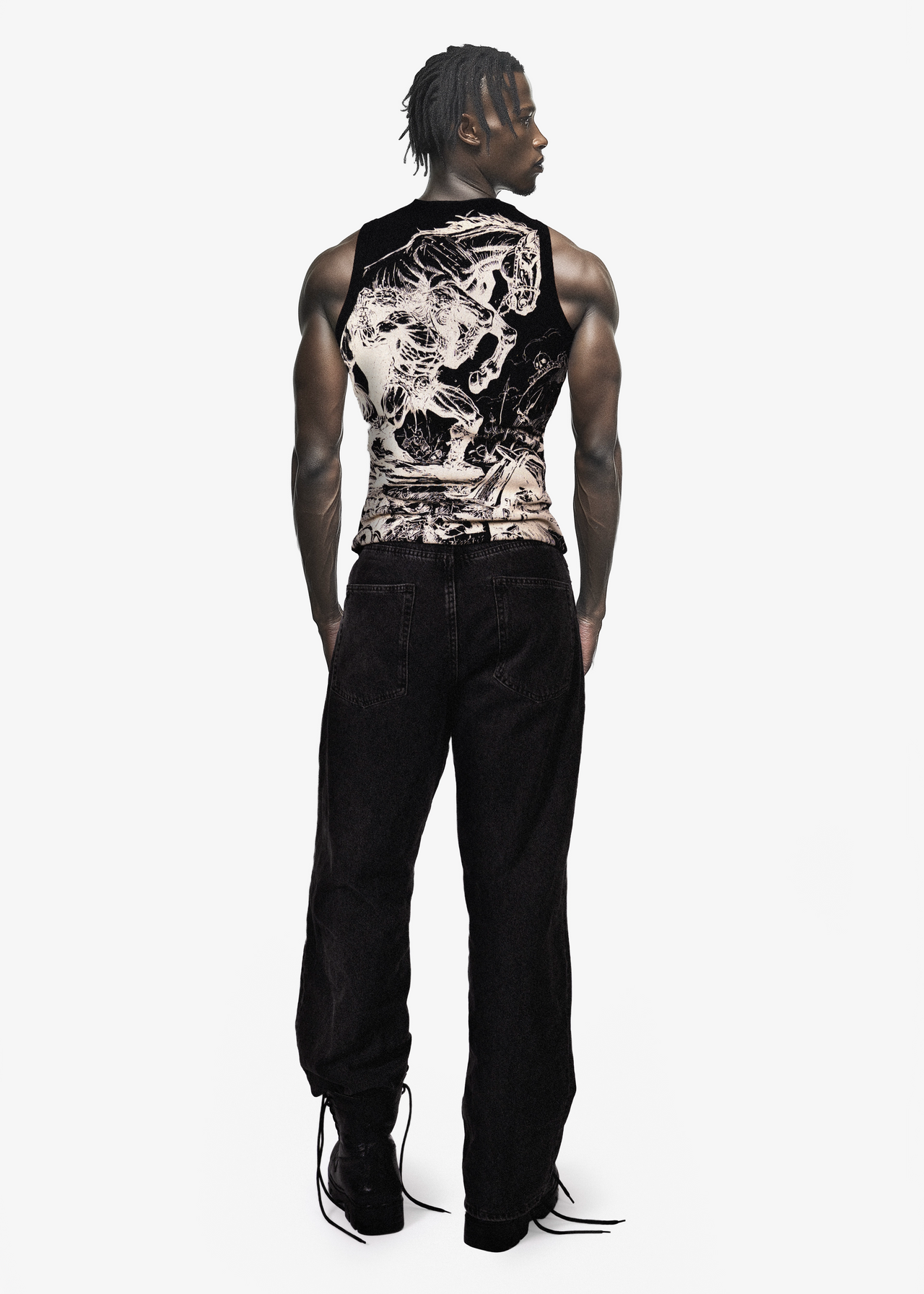 Black Gladiator Vest